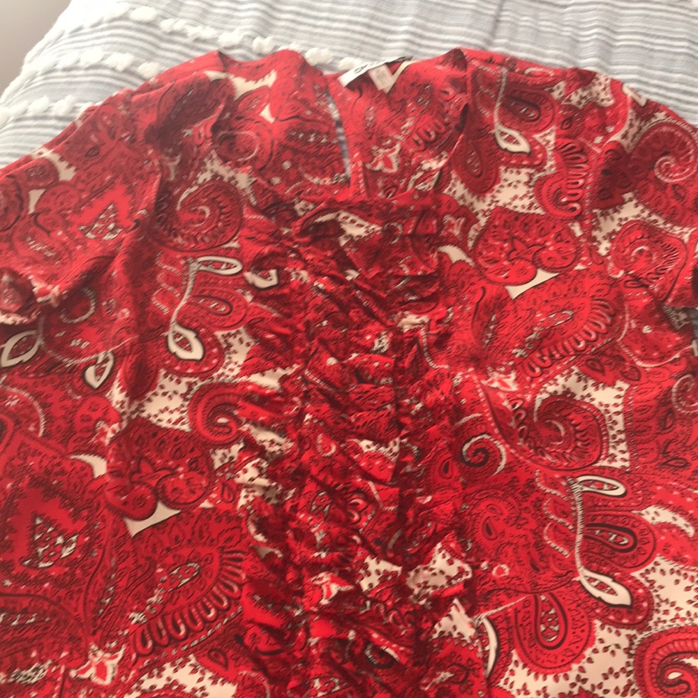 DKNY paisley print sheath dress